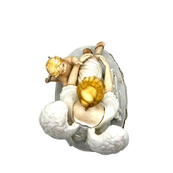 Vintage O'Well Porcelain Angel Figurine With Baby - Picture 8 of 11